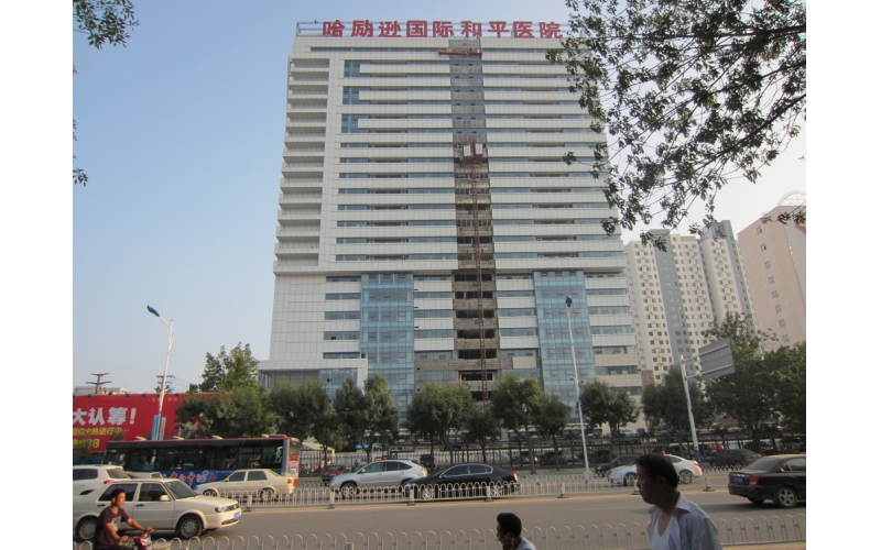 哈励逊国际和平医院LED外露发光大字工程