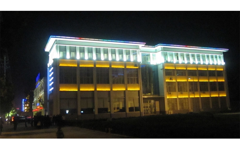 梁山县国家电网楼体亮化工程