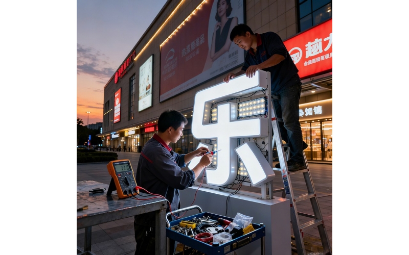 LED发光字常见的问题！ LED发光字不亮了是什么原因？